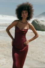 LA LUNE LACE BACK MAXI DRESS - SHIRAZ - Image 2