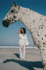 SAVANNA BELTED JACKET - IVORY - Image 2