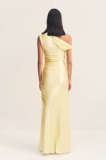 LA LUNE GATHERED MAXI DRESS - LEMON - Image 5