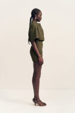 CAMPBELL SHIRT FITTED MINI DRESS - JUNGLE - Image 4