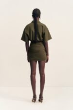 CAMPBELL SHIRT FITTED MINI DRESS - JUNGLE - Image 5