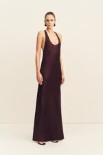SAVANNA RACER BACK MAXI DRESS - PLUM - Image 4