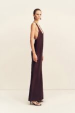 SAVANNA RACER BACK MAXI DRESS - PLUM - Image 5
