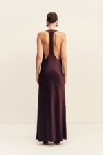 SAVANNA RACER BACK MAXI DRESS - PLUM