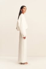 OTIS OVERSIZED BOMBER JACKET - IVORY - Image 4