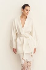SAVANNA BELTED JACKET - IVORY - Image 7