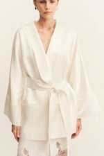 SAVANNA BELTED JACKET - IVORY - Image 8