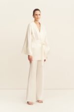 SAVANNA BELTED JACKET - IVORY - Image 3
