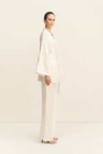 SAVANNA BELTED JACKET - IVORY - Image 4