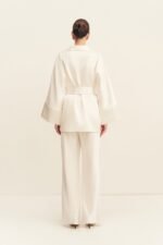 SAVANNA BELTED JACKET - IVORY - Image 5