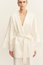 SAVANNA BELTED JACKET - IVORY - Image 6