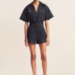 RITA HIGH WAISTED FLARED SHORT - DEEP INDIGO