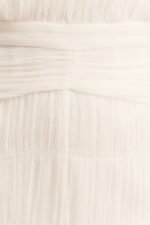 CLEMENCE SLEEVELESS RUCHED MINI DRESS - IVORY - Image 6