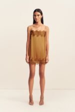 SIMONA LACE MINI DRESS - MEDALLION