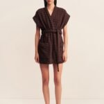 PAULINE SLEEVELESS ROBE - ESPRESSO
