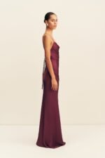 LA LUNE LACE BACK MAXI DRESS - SHIRAZ - Image 4