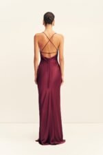 LA LUNE LACE BACK MAXI DRESS - SHIRAZ - Image 5