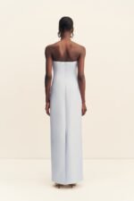 OTIS STRAPLESS PANELLED MAXI DRESS - SKY - Image 6