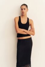 SOL JERSEY RACER BACK TANK - BLACK - Image 2