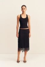 SOL JERSEY RACER BACK TANK - BLACK