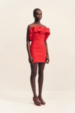 CAMPBELL STRAPLESS BUBBLE MINI DRESS - GOJI - Image 4
