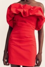 CAMPBELL STRAPLESS BUBBLE MINI DRESS - GOJI - Image 7