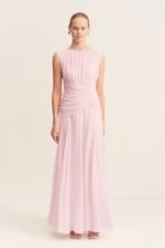 AMINA HIGH NECK MAXI DRESS - FAIRYFLOSS