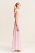 AMINA HIGH NECK MAXI DRESS - FAIRYFLOSS - Image 4