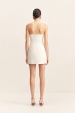 OTIS HOURGLASS MINI DRESS - IVORY - Image 4