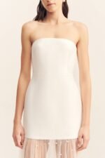 DEWDROP CONTRAST STRAPLESS MAXI DRESS - Image 7