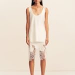 SAVANNA SCOOP NECK TOP - IVORY