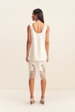 SAVANNA SCOOP NECK TOP - IVORY - Image 5