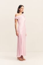 LA LUNE ASYMMETRICAL DRAPED MAXI DRESS - BLOSSOM - Image 3