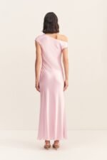 LA LUNE ASYMMETRICAL DRAPED MAXI DRESS - BLOSSOM - Image 5