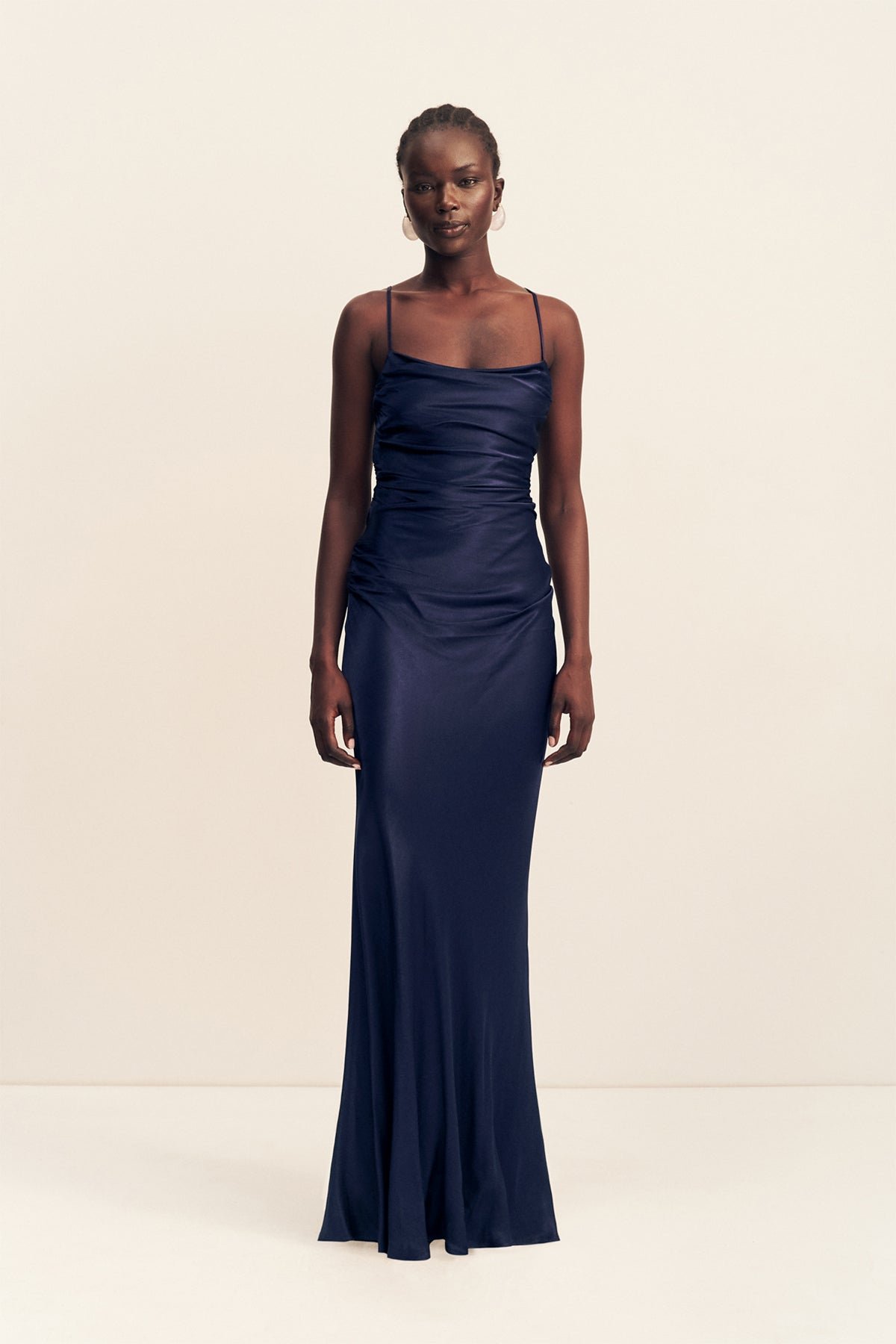 148_La_Lune_Lace_Back_Maxi_Dress_SJ3945_MIDNIGHT_1R LA LUNE LACE BACK MAXI DRESS - MIDNIGHT - Image 1