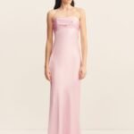 LA LUNE STRAPLESS RUCHED BODICE MAXI DRESS - BLOSSOM