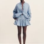 ELLSWORTH GATHERED MINI SKIRT