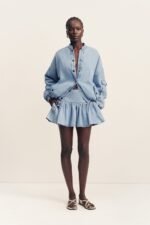 ELLSWORTH GATHERED MINI SKIRT