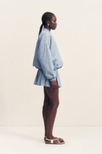 ELLSWORTH GATHERED MINI SKIRT - Image 4