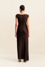 MIRO SLINKY JERSEY MAXI DRESS - RISTRETTO - Image 5