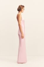 LA LUNE PLUNGED CROSS BACK MAXI DRESS - BLOSSOM - Image 4
