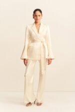 LA LUNE BIAS CUT PANT - CREAM