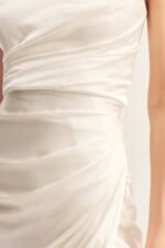 LA LUNE CUMULUS SILK STRAPLESS CORSET GOWN - IVORY - Image 7
