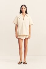 SIERRA PULLOVER TOP - CREAM