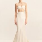 LA LUNE TWIST FRONT BRA TOP - CREAM