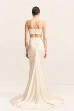LA LUNE HIGH WAIST MAXI SKIRT - CREAM - Image 4