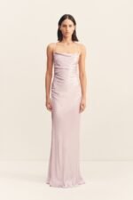 LA LUNE LACE BACK MAXI DRESS - LILAC