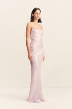 LA LUNE LACE BACK MAXI DRESS - LILAC - Image 3