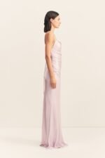 LA LUNE LACE BACK MAXI DRESS - LILAC - Image 4