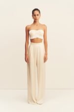 LA LUNE TUXEDO TROUSER - CREAM - Image 3